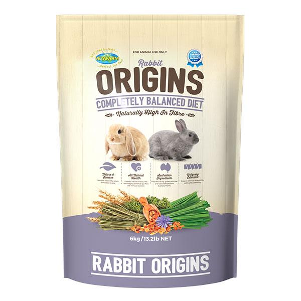 Vetafarm Rabbit Origins Small Animal Food 6kg-Habitat Pet Supplies