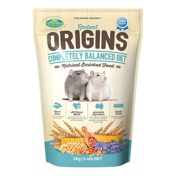 Vetafarm Rodent Origins Small Animal Food 2kg-Habitat Pet Supplies