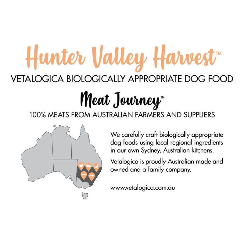 Vetalogica Biologically Appropriate Hunter Valley Harvest Dry Dog Food 11kg