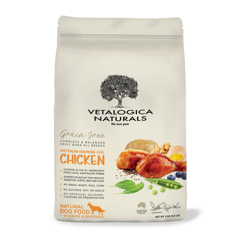 Vetalogica Naturals Grain Free Chicken Dry Dog Food 13kg-Habitat Pet Supplies