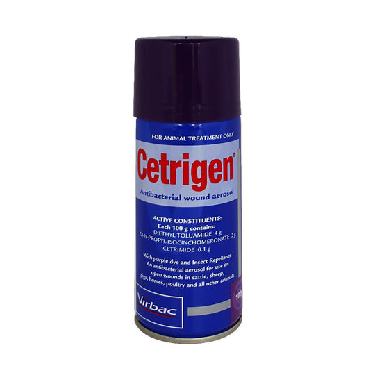 Virbac Cetrigen Antibacterial Wound Spray 100g