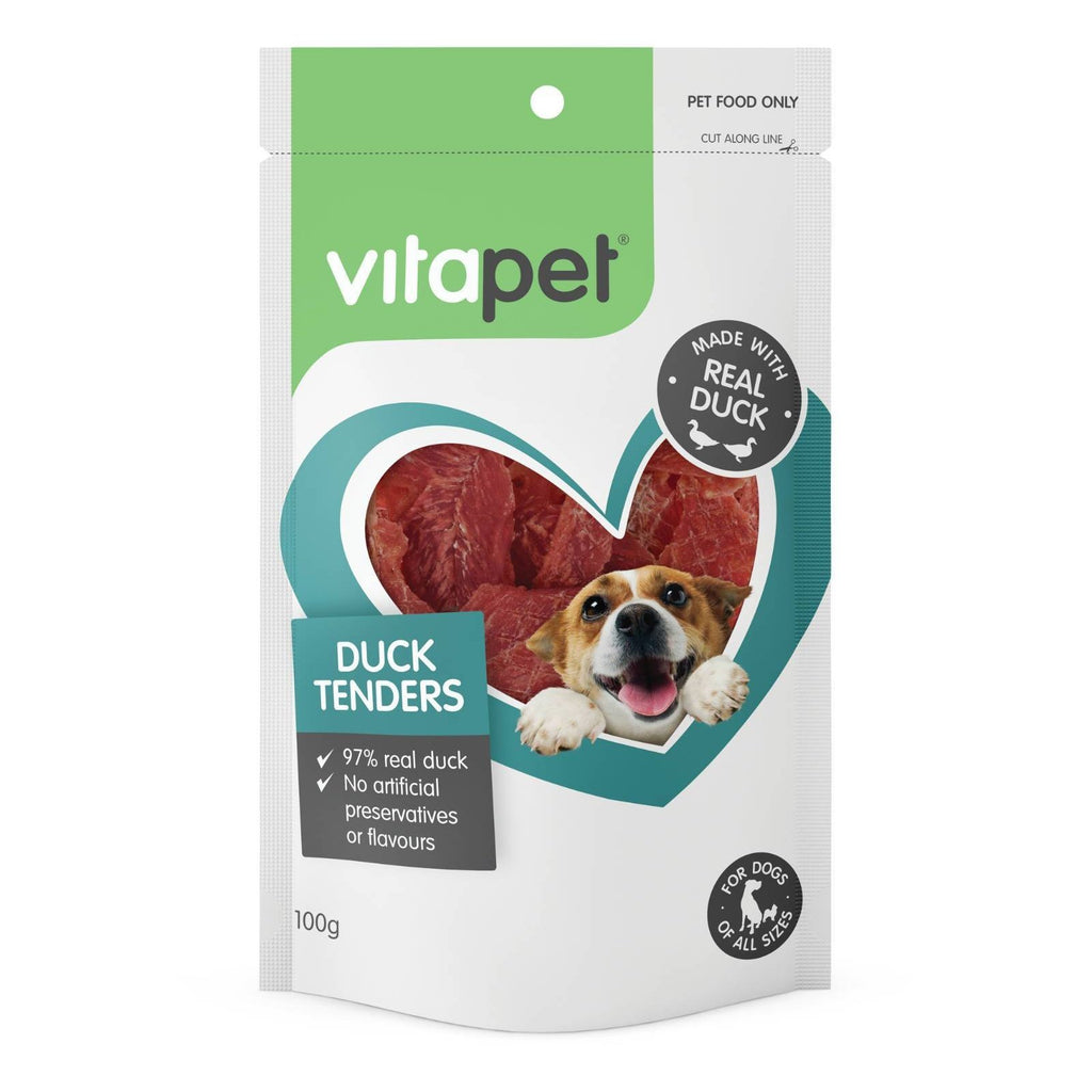 Vitapet Duck Tenders Dog Treats 100g-Habitat Pet Supplies