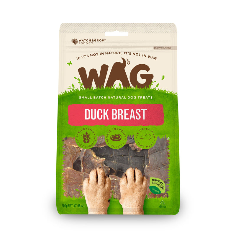 Wag Duck Breast Dog Treats 200g-Habitat Pet Supplies