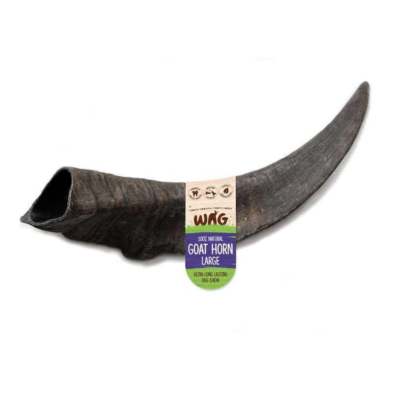 Wag Goat Horn Large Dog Chew Treat-Habitat Pet Supplies