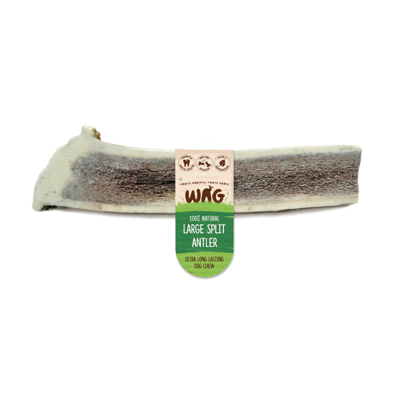 Wag Split Antler Large Dog Chew Treat-Habitat Pet Supplies