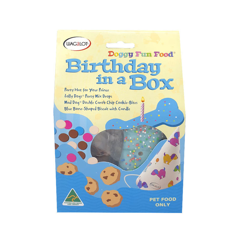 Wagalot Birthday In a Box Blue-Habitat Pet Supplies