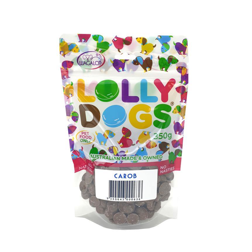 Wagalot Lolly Dogs Carob Drops Dog Treats 350g-Habitat Pet Supplies