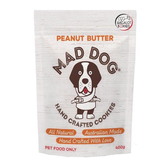 Wagalot Mad Dog Cookies Peanut Butter 400g-Habitat Pet Supplies