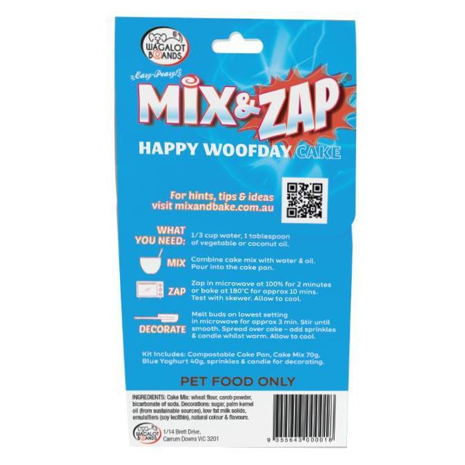 Wagalot Mix & Zap Happy Woofday Cake Kit Blue