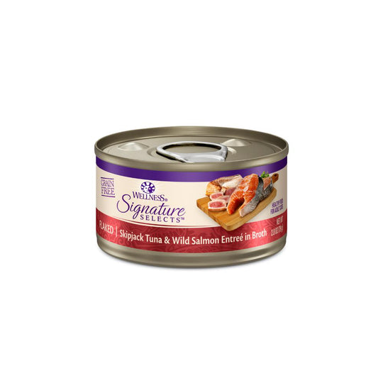 Wellness CORE Signature Selects Flaked Skipjack Tuna wth Wild Salmon Entrée Wet Cat Food 79g