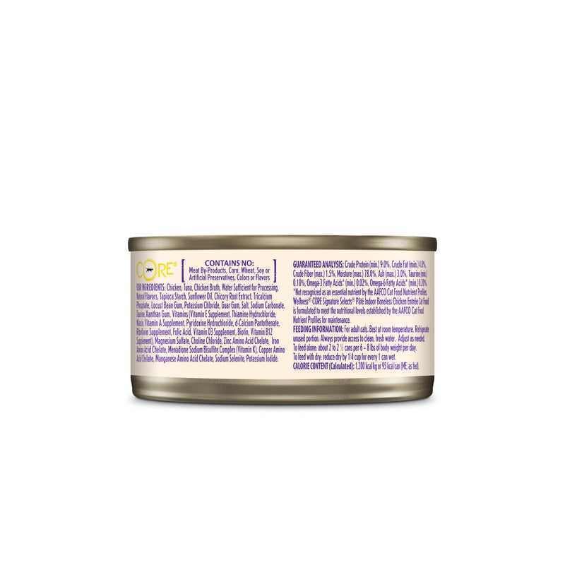 Wellness CORE Signature Selects Paté Chicken Entrée Indoor Wet Cat Food 79g x 12