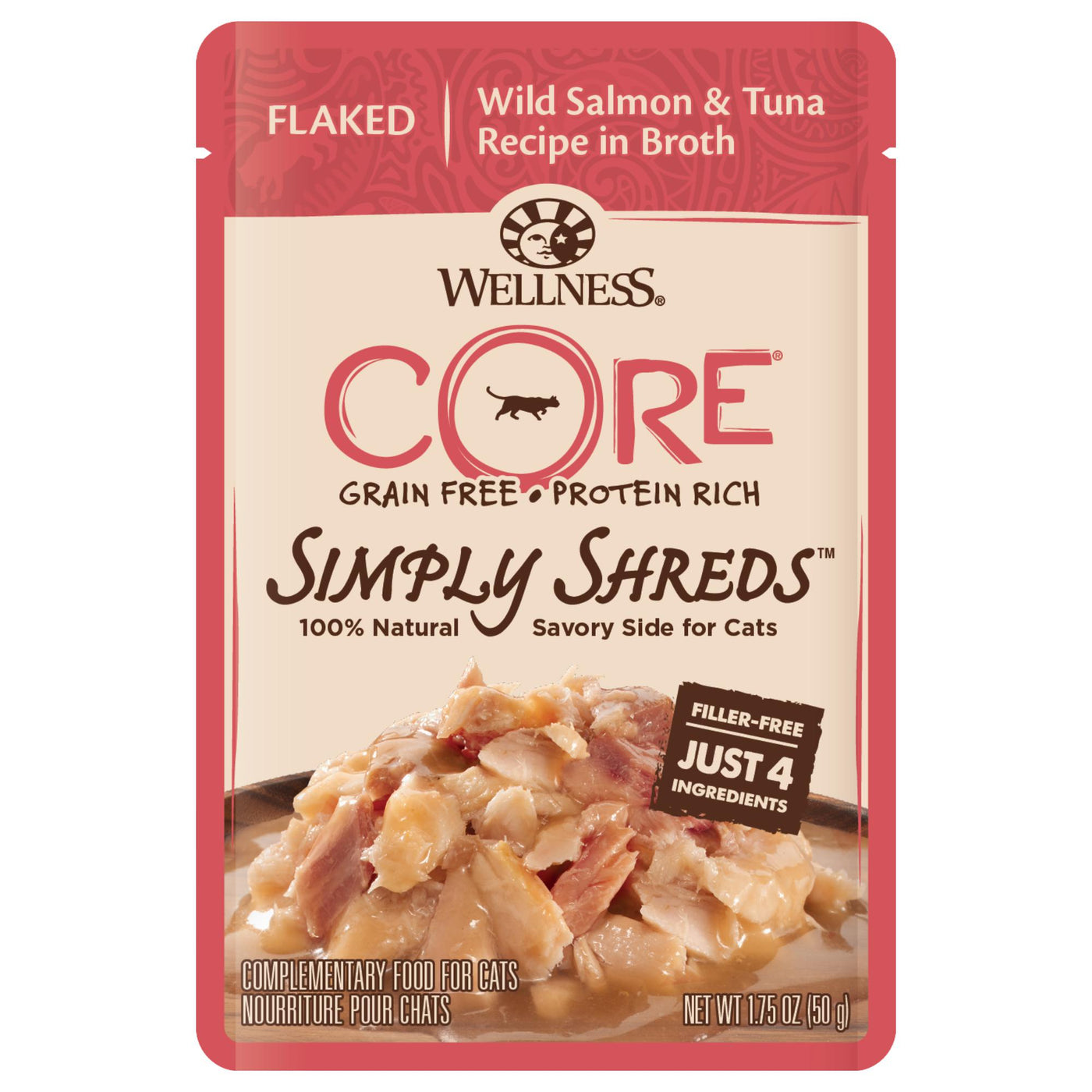 Flaked wet cat food shop
