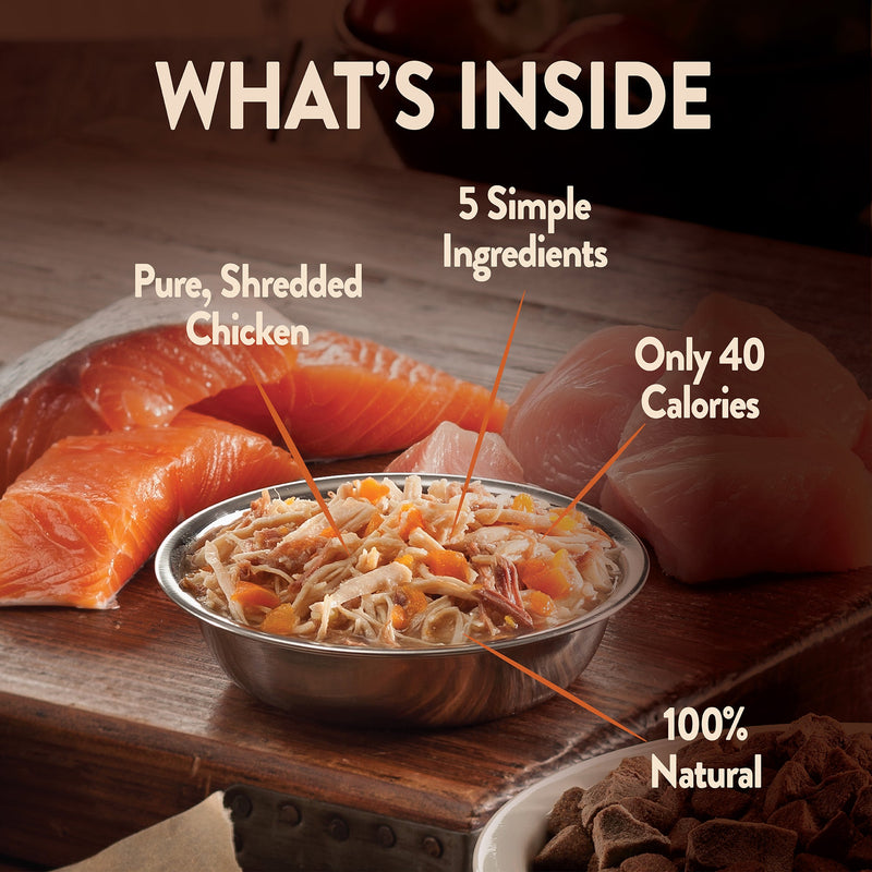 Wellness CORE Simply Shreds Shredded Chicken, Chicken Liver and Broccoli Wet Dog Food 79g