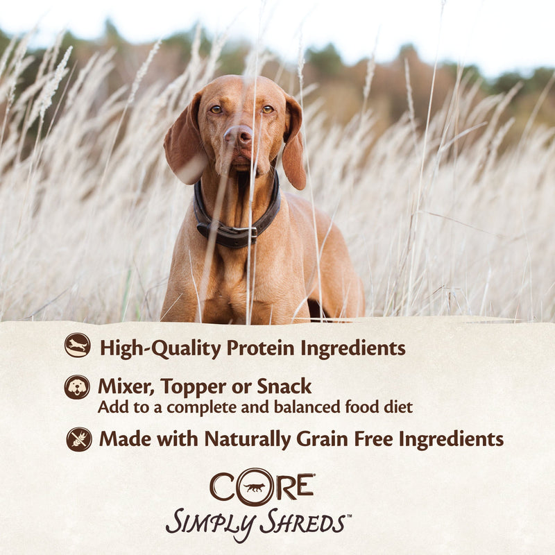 Wellness CORE Simply Shreds Shredded Chicken, Chicken Liver and Broccoli Wet Dog Food 79g