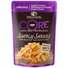 Wellness CORE Simply Shreds Shredded Chicken, Salmon and Pumpkin Wet Dog Food 79g x 12-Habitat Pet Supplies