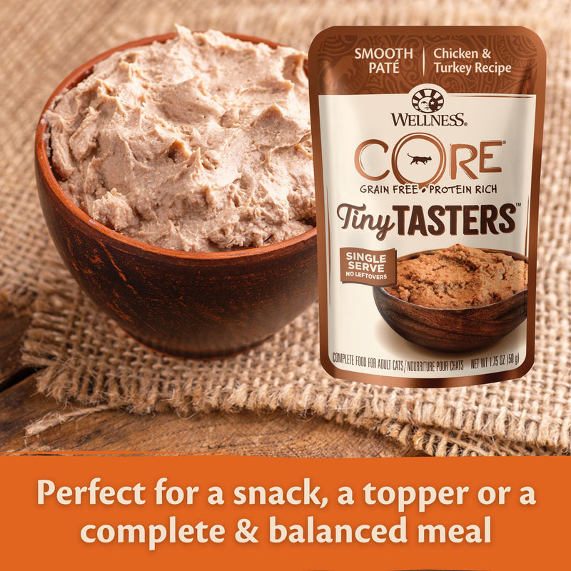 Wellness CORE Tiny Tasters Chicken and Turkey Paté Wet Cat Food 50g