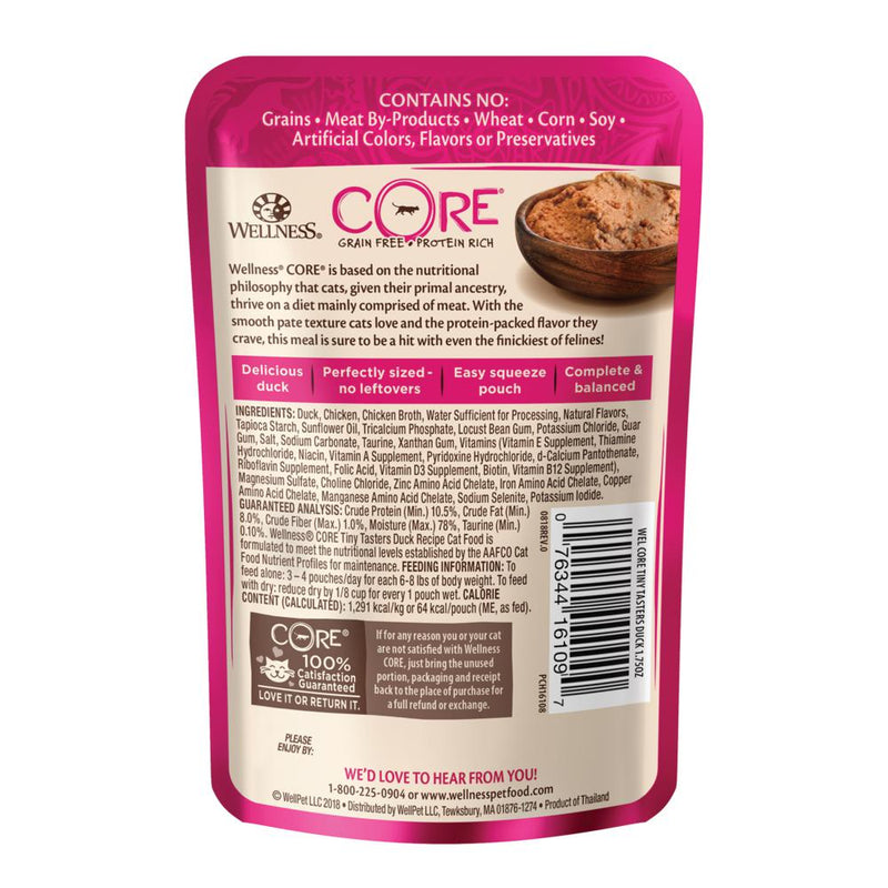 Wellness CORE Tiny Tasters Duck Paté Wet Cat Food 50g