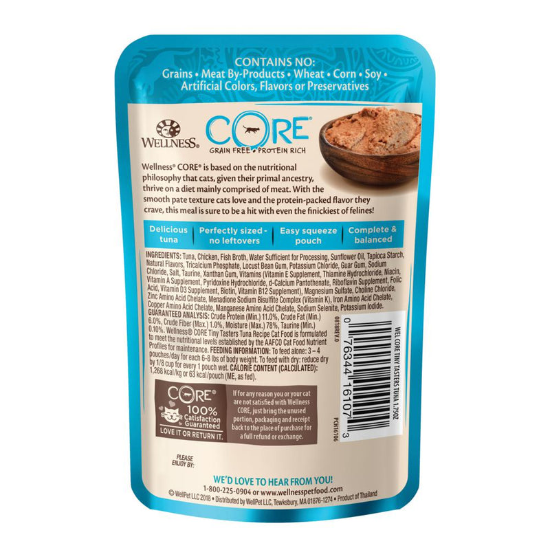 Wellness CORE Tiny Tasters Tuna Paté Wet Cat Food 50g