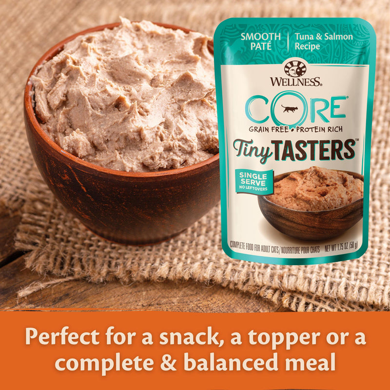 Wellness CORE Tiny Tasters Tuna and Salmon Paté Wet Cat Food 50g x 12