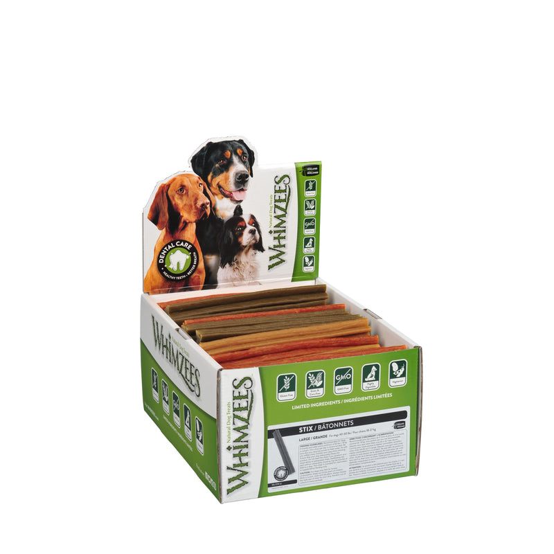 Whimzees Stix Dental Dog Treats Small 150 Pack-Habitat Pet Supplies