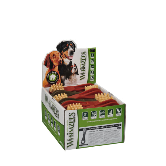 Whimzees Toothbrush Dental Dog Treats Extra Large 18 Pack