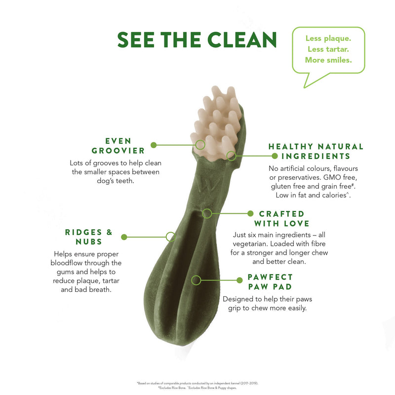 Whimzees Toothbrush Dental Dog Treats Large 6 Pack