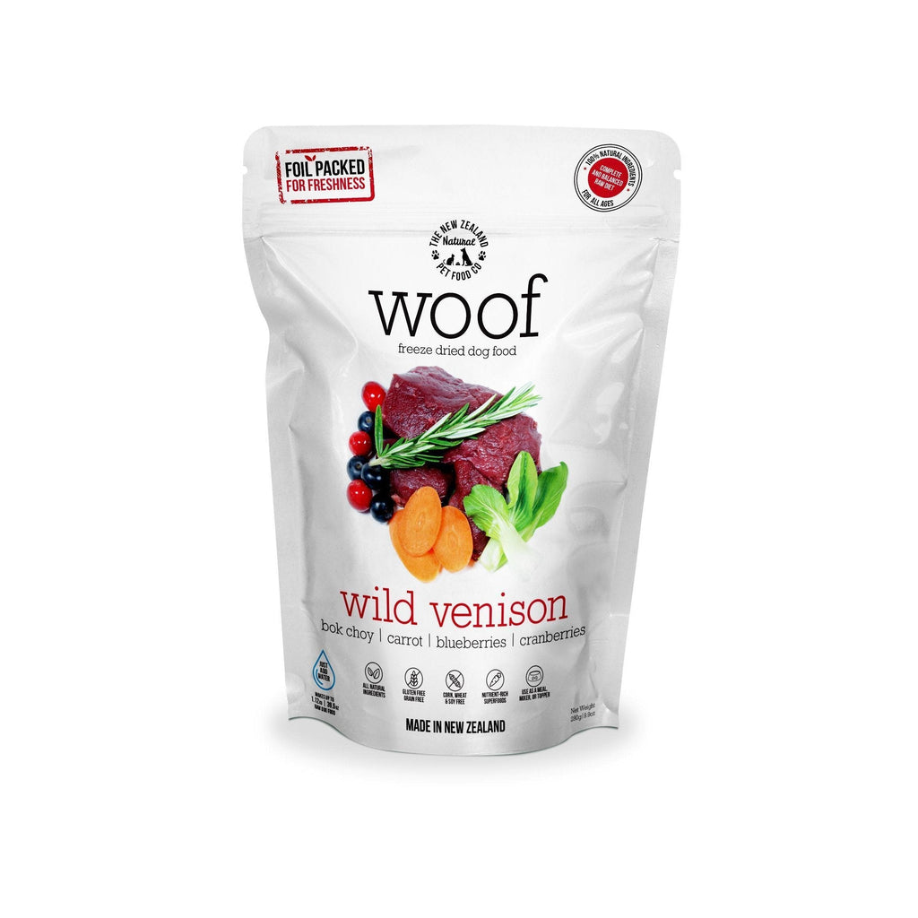 Woof Freeze Dried Dog Food Wild Venison 1kg-Habitat Pet Supplies