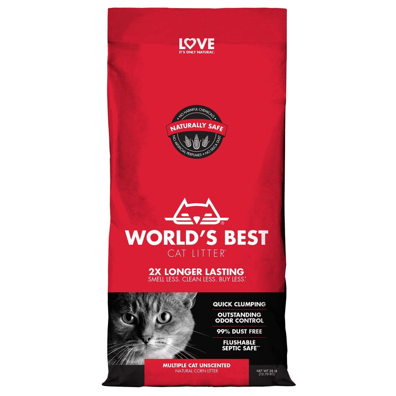 Worlds Best Multiple Cat Clumping Cat Litter 12.7kg-Habitat Pet Supplies