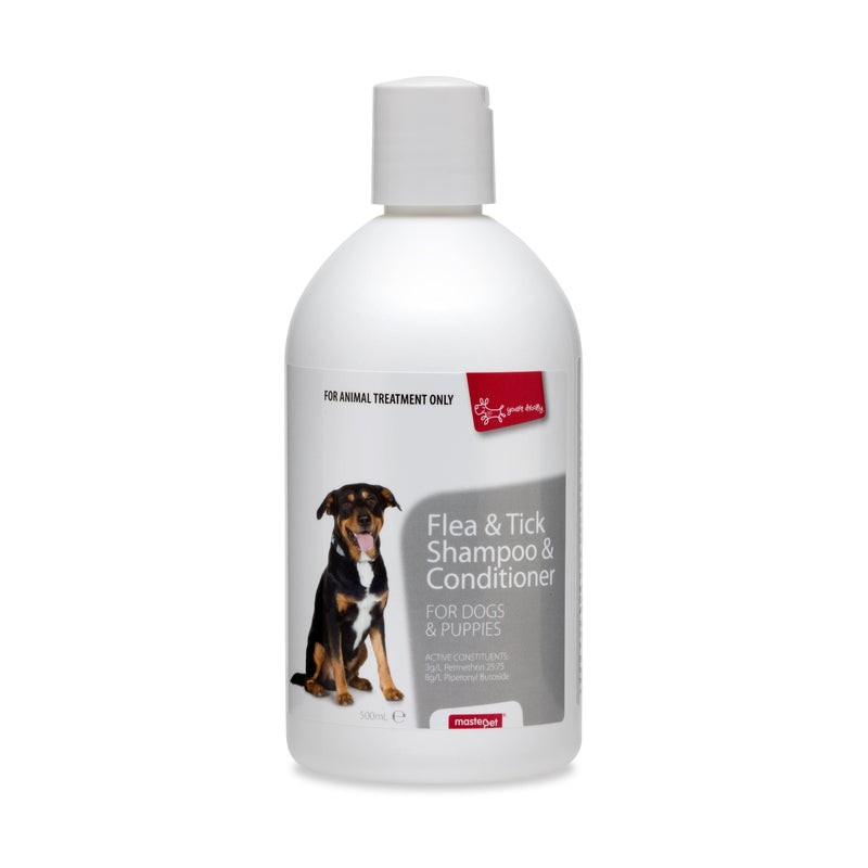 Yours Droolly Flea and Tick Shampoo and Conditioner 500ml-Habitat Pet Supplies