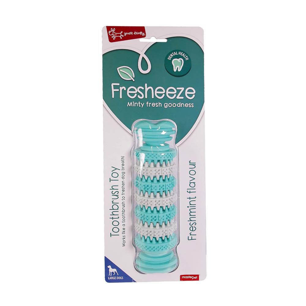 Yours Droolly Fresheeze Dental Bone Rotate Dog Toy Large-Habitat Pet Supplies