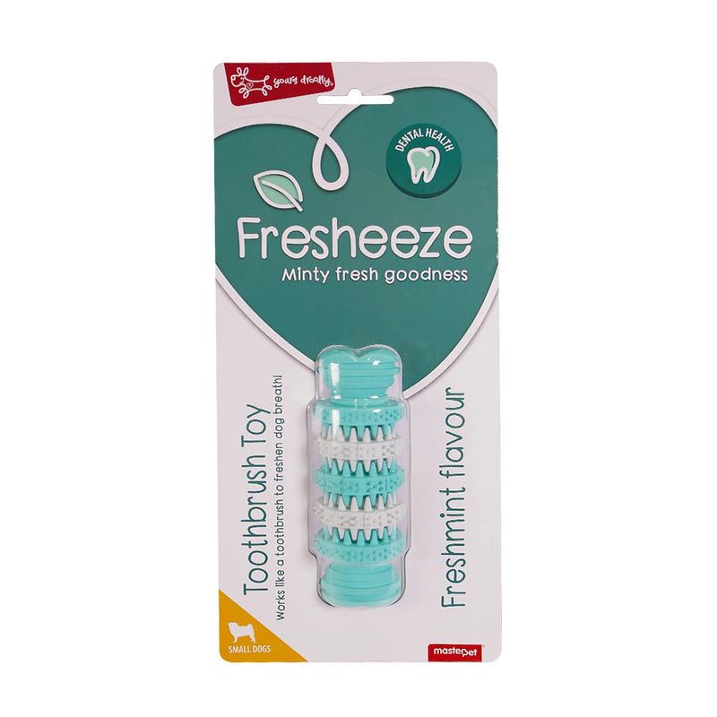 Yours Droolly Fresheeze Dental Bone Rotate Dog Toy Small-Habitat Pet Supplies