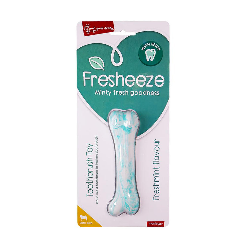 Yours Droolly Fresheeze Freshmint Bone Dog Toy Small***-Habitat Pet Supplies