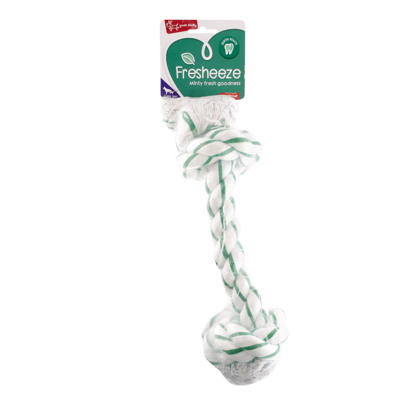 Yours Droolly Fresheeze Mint Rope Dog Toy Extra Large***-Habitat Pet Supplies