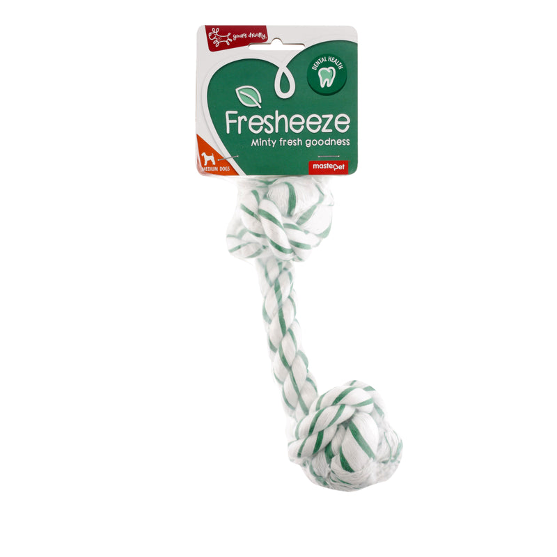 Yours Droolly Fresheeze Mint Rope Dog Toy Medium-Habitat Pet Supplies