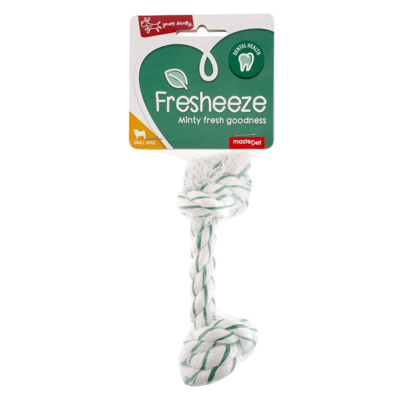 Yours Droolly Fresheeze Mint Rope Dog Toy Small-Habitat Pet Supplies