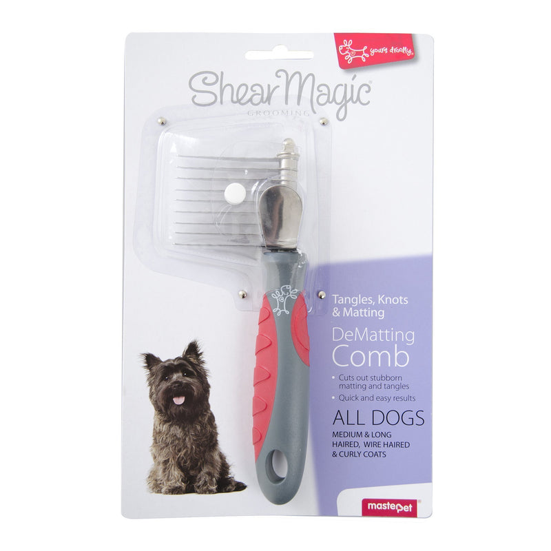 Yours Droolly Shear Magic Dematting Comb-Habitat Pet Supplies