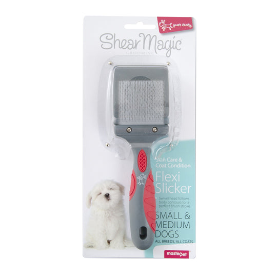 Yours Droolly Shear Magic Flexi Slicker for Small and Medium Dogs