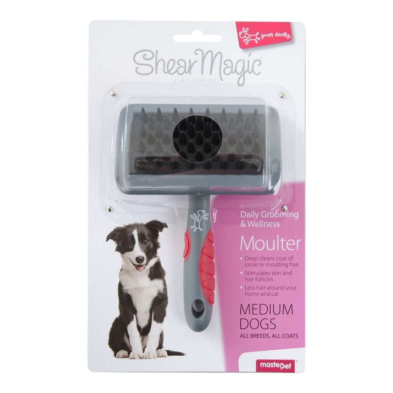 Yours Droolly Shear Magic Moulting Brush for Medium Dogs-Habitat Pet Supplies