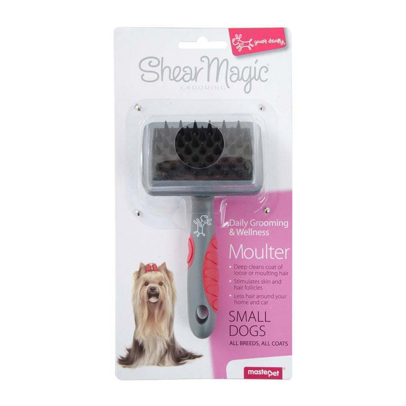 Yours Droolly Shear Magic Moulting Brush for Small Dogs-Habitat Pet Supplies