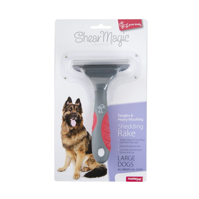 Yours Droolly Shear Magic Shedding Rake for Large Dogs-Habitat Pet Supplies