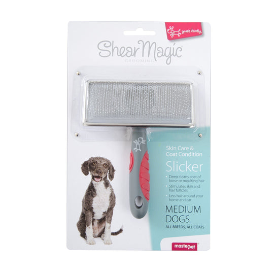 Yours Droolly Shear Magic Slicker for Medium Dogs
