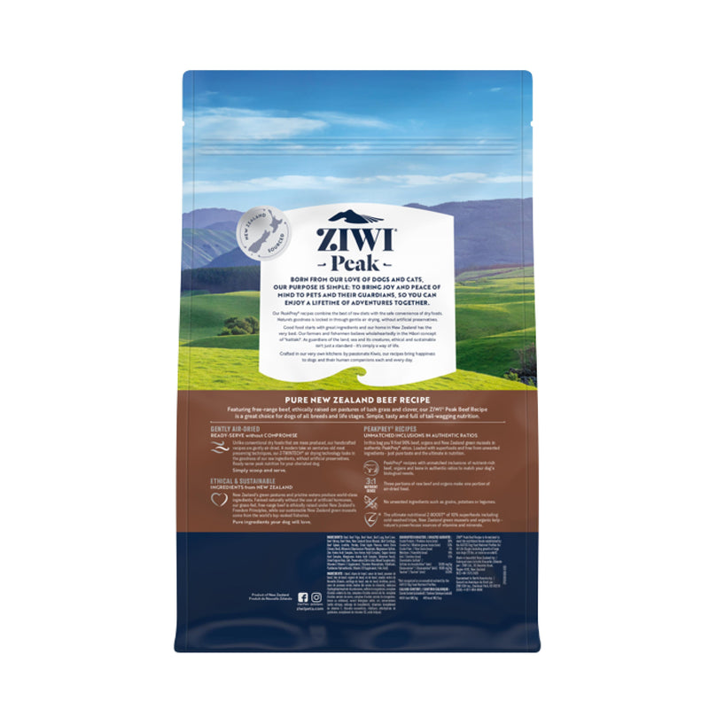 ZIWI Peak Air Dried Beef Recipe Dog Food 1kg