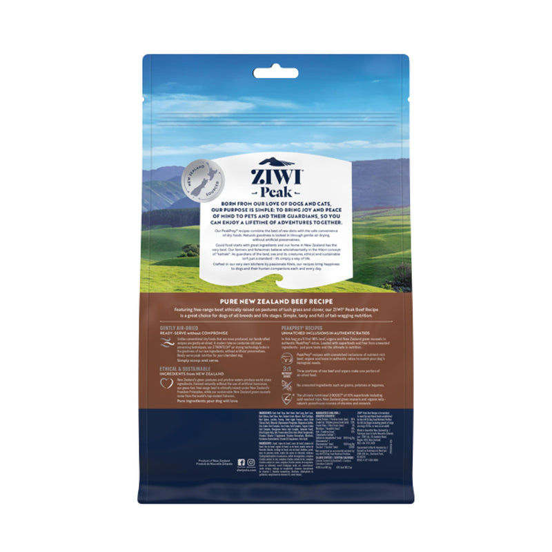 ZIWI Peak Air Dried Beef Recipe Dog Food 454g