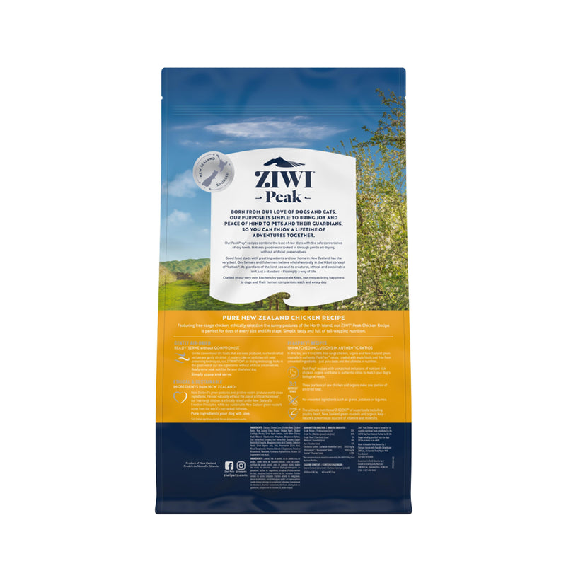 ZIWI Peak Air Dried Chicken Recipe Dog Food 2.5kg