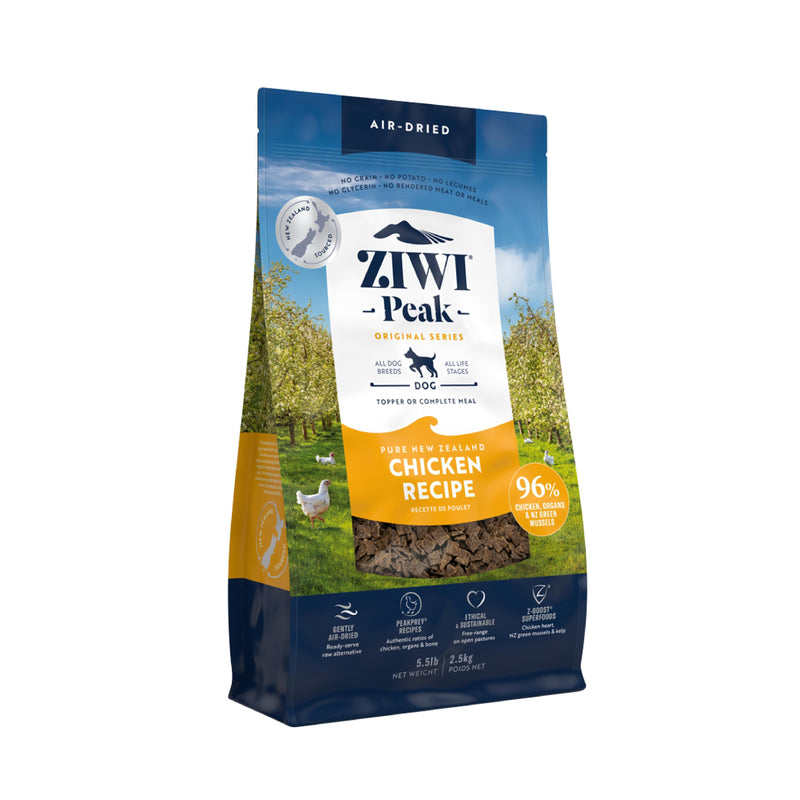 ZIWI Peak Air Dried Chicken Recipe Dog Food 2.5kg-Habitat Pet Supplies