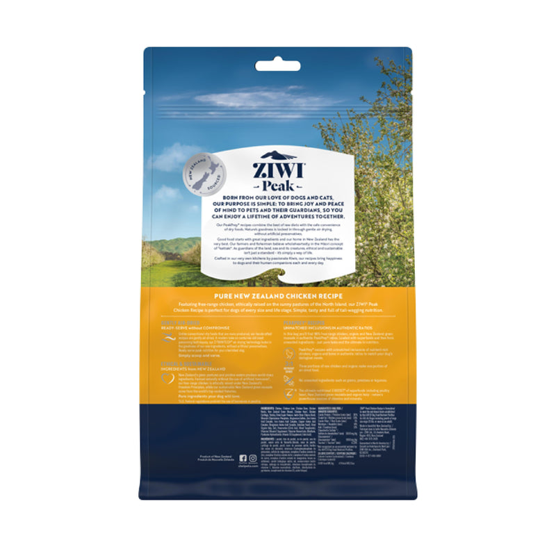 ZIWI Peak Air Dried Chicken Recipe Dog Food 454g