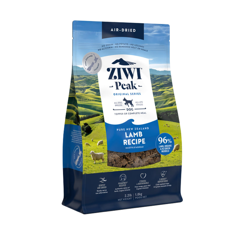 ZIWI Peak Air Dried Lamb Recipe Dog Food 1kg-Habitat Pet Supplies