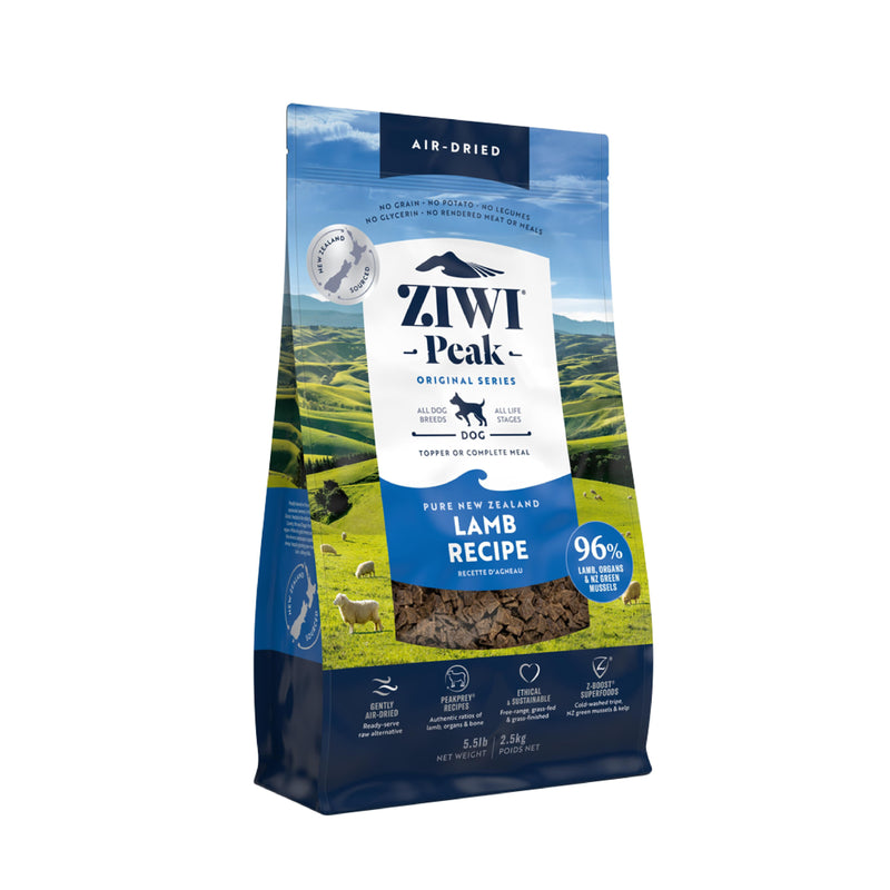 ZIWI Peak Air Dried Lamb Recipe Dog Food 2.5kg-Habitat Pet Supplies