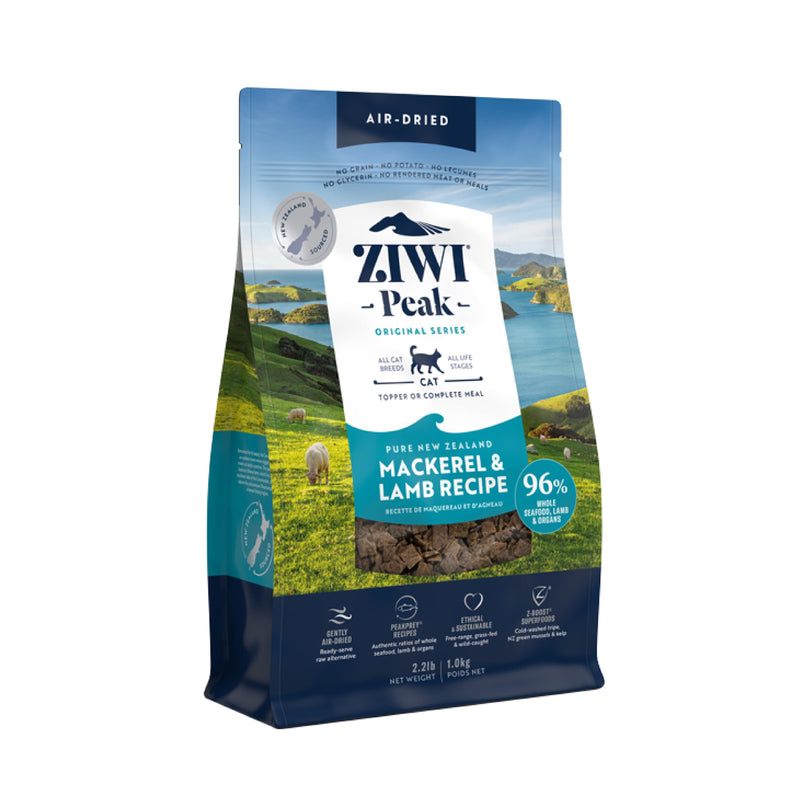 ZIWI Peak Air Dried Mackerel and Lamb Recipe Cat Food 1kg-Habitat Pet Supplies