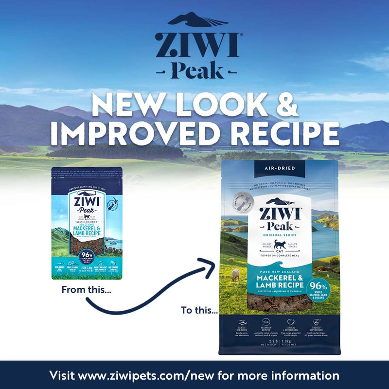 ZIWI Peak Air Dried Mackerel and Lamb Recipe Cat Food 400g
